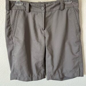 Nike Women's 6 Charcoal Gray Bermuda Golf, Pickleball, Sport Shorts